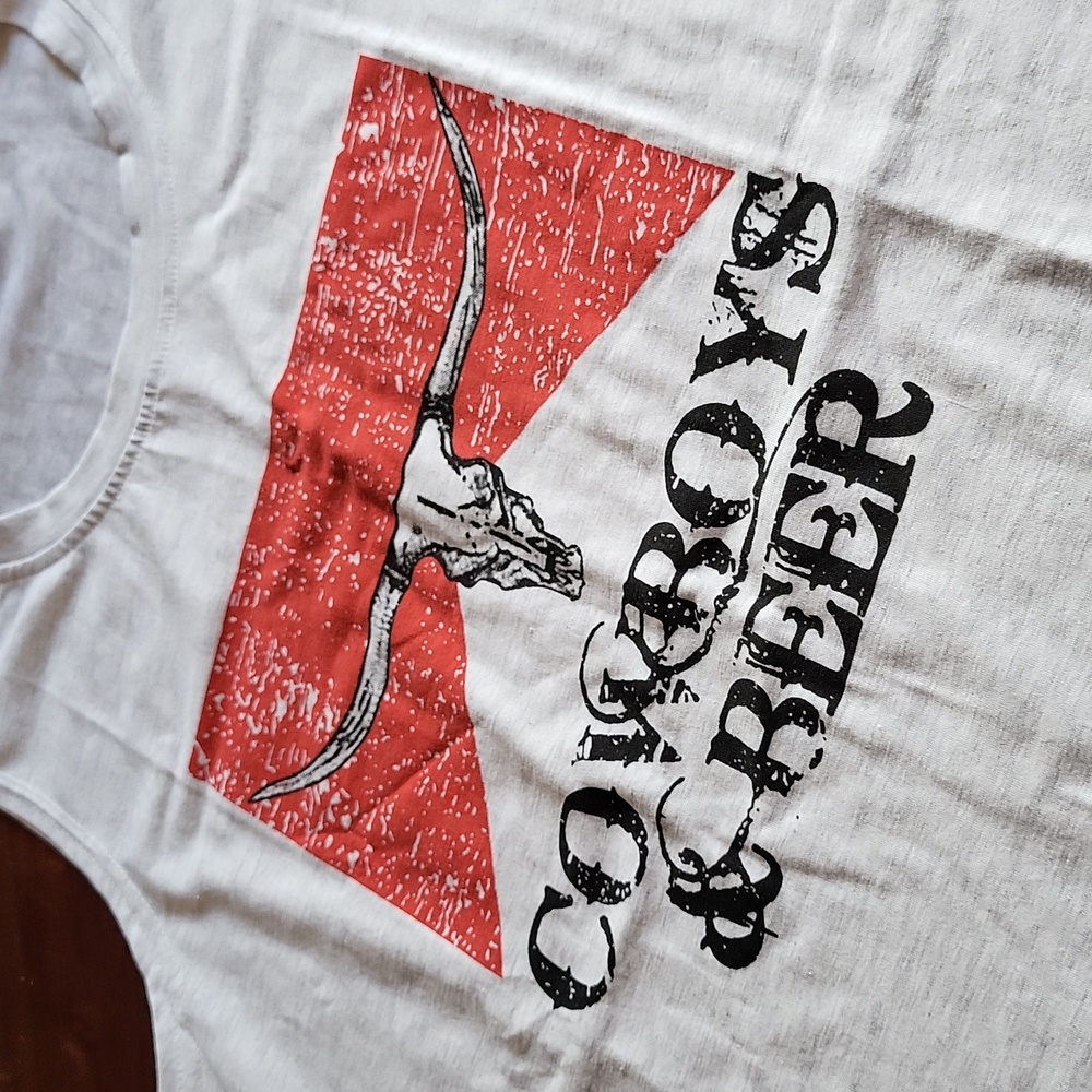 NWT Cowboys and Beer Tank Top